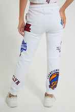 Load image into Gallery viewer, Redtag-White-Alover-Printed-Jogger-Joggers-Women&#39;s-
