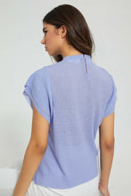 تنزيل الصورة على معرض الصور، Redtag-Blue-Crinkle-Top-Tops-Women&#39;s-
