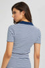 Redtag-Navy-Striped-Polo-Tops-Women's-