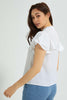 Redtag-White-Ruffle-Sleeve-Blouse-Blouses-Women's-