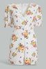 Redtag-White-Floral-Print-Playsuit-Dresses-Women's-