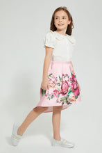 Load image into Gallery viewer, Redtag-Pink-Printed-Skirt-Colour:Pink,-Filter:Girls-(2-to-8-Yrs),-Girls-Skirts,-New-In,-New-In-GIR,-Non-Sale,-S22B,-Section:Kidswear-Girls-2 to 8 Years
