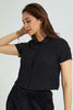 Redtag-Black-Smocked-Shirt-Blouses-Women's-