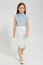 Load image into Gallery viewer, Redtag-White-Textured-Skirt-Colour:White,-Filter:Girls-(2-to-8-Yrs),-Girls-Skirts,-New-In,-New-In-GIR,-Non-Sale,-S22B,-Section:Kidswear-Girls-2 to 8 Years
