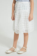 Load image into Gallery viewer, Redtag-White-Textured-Skirt-Colour:White,-Filter:Girls-(2-to-8-Yrs),-Girls-Skirts,-New-In,-New-In-GIR,-Non-Sale,-S22B,-Section:Kidswear-Girls-2 to 8 Years
