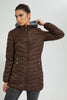 Redtag-Brown-Padded-Jacket-With-Hoodie-Colour:Brown,-Filter:Women's-Clothing,-New-In,-New-In-Women,-Non-Sale,-S22A,-Section:Women,-Women-Jackets-Women's-