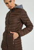 Redtag-Brown-Padded-Jacket-With-Hoodie-Colour:Brown,-Filter:Women's-Clothing,-New-In,-New-In-Women,-Non-Sale,-S22A,-Section:Women,-Women-Jackets-Women's-