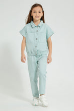 Load image into Gallery viewer, Redtag-Mint-Paper-Bag-Jean-Jeans-Baggy-Fit-Girls-2 to 8 Years
