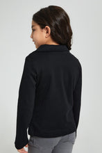 تنزيل الصورة على معرض الصور، Redtag-Black-Knitted-Jacket-Jackets-Girls-2 to 8 Years
