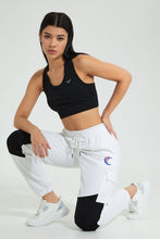 Load image into Gallery viewer, Redtag-White-Color-Block-Active-Pant-Colour:White,-Filter:Women&#39;s-Clothing,-New-In,-New-In-Women,-Non-Sale,-S22B,-Section:Women,-Women-Joggers-Women&#39;s-
