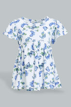 تنزيل الصورة على معرض الصور، Redtag-Multi-Colour-Woven-Knit-Embroideredroidered-Printed-Jersey-Top-Blouses-Infant-Girls-3 to 24 Months
