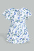 Redtag-Multi-Colour-Woven-Knit-Embroideredroidered-Printed-Jersey-Top-Blouses-Infant-Girls-3 to 24 Months