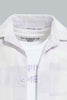 Redtag-Orange-Check-Casual-Shirt-With-T-Shirt(2-In-1)-Casual-Shirts-Infant-Boys-3 to 24 Months