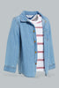 Redtag-Blue-Denim-Ls-Shirt-With-T-Shirt(2-In-1)-Casual-Shirts-Infant-Boys-3 to 24 Months