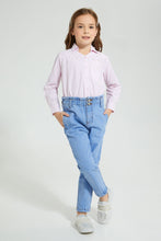 Load image into Gallery viewer, Redtag-Light-Wash-Paper-Bag-Jean-Colour:Light-Wash,-Filter:Girls-(2-to-8-Yrs),-Girls-Jeans,-New-In,-New-In-GIR,-Non-Sale,-S22B,-Section:Kidswear-Girls-2 to 8 Years
