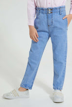 Load image into Gallery viewer, Redtag-Light-Wash-Paper-Bag-Jean-Colour:Light-Wash,-Filter:Girls-(2-to-8-Yrs),-Girls-Jeans,-New-In,-New-In-GIR,-Non-Sale,-S22B,-Section:Kidswear-Girls-2 to 8 Years
