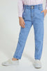 Redtag-Light-Wash-Paper-Bag-Jean-Colour:Light-Wash,-Filter:Girls-(2-to-8-Yrs),-Girls-Jeans,-New-In,-New-In-GIR,-Non-Sale,-S22B,-Section:Kidswear-Girls-2 to 8 Years