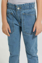 Load image into Gallery viewer, Redtag-Light-Wash-Front-Patch-Pocket-Jean-Colour:Light-Wash,-Filter:Girls-(2-to-8-Yrs),-Girls-Jeans,-New-In,-New-In-GIR,-Non-Sale,-S22A,-Section:Kidswear-Girls-2 to 8 Years
