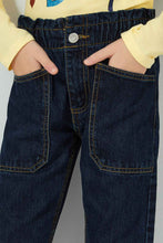Load image into Gallery viewer, Redtag-Denim-Blue-Front-Patch-Pocket-Jean-Colour:Denim,-Filter:Girls-(2-to-8-Yrs),-Girls-Jeans,-New-In,-New-In-GIR,-Non-Sale,-S22A,-Section:Kidswear-Girls-2 to 8 Years
