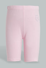Load image into Gallery viewer, Redtag-Multi-Colored-Assorted-2-Pk-Boxer-Shorts-Legging-Leggings-Girls-2 to 8 Years
