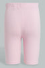 Redtag-Multi-Colored-Assorted-2-Pk-Boxer-Shorts-Legging-Leggings-Girls-2 to 8 Years