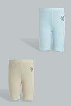 Load image into Gallery viewer, Redtag-Multi-Colored-Assorted-2-Pk-Boxer-Shorts-Legging-Leggings-Girls-2 to 8 Years
