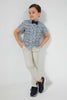 Redtag-Blue-Floral-PrinT-Shirt-And-Bow-Tie-Casual-Shirts-Boys-2 to 8 Years