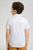 Redtag-White-Short-Sleeve-Shirt-And-Bowtie-Casual-Shirts-Boys-2 to 8 Years