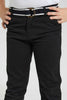 Black Belted Chino Trouser