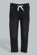 Load image into Gallery viewer, Redtag-Charcoal-Pull-On-Denim-Pant-Colour:Charcoal,-Filter:Infant-Boys-(3-to-24-Mths),-Infant-Boys-Jeans,-New-In,-New-In-INB,-Non-Sale,-S22B,-Section:Kidswear-Infant-Boys-3 to 24 Months
