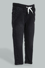 Load image into Gallery viewer, Redtag-Charcoal-Pull-On-Denim-Pant-Colour:Charcoal,-Filter:Infant-Boys-(3-to-24-Mths),-Infant-Boys-Jeans,-New-In,-New-In-INB,-Non-Sale,-S22B,-Section:Kidswear-Infant-Boys-3 to 24 Months
