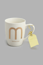 تنزيل الصورة على معرض الصور، Redtag-Gold-Alphabet-Single-Mug--M-Marvelous-Mugs-Home-Dining-
