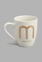 تنزيل الصورة على معرض الصور، Redtag-Gold-Alphabet-Single-Mug--M-Marvelous-Mugs-Home-Dining-
