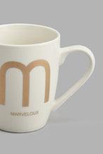 تنزيل الصورة على معرض الصور، Redtag-Gold-Alphabet-Single-Mug--M-Marvelous-Mugs-Home-Dining-
