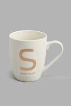 Load image into Gallery viewer, Redtag-Gold-Alphabet-Single-Mug-S-Sweet-Heart-Mugs-Home-Dining-
