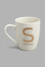 Load image into Gallery viewer, Redtag-Gold-Alphabet-Single-Mug-S-Sweet-Heart-Mugs-Home-Dining-
