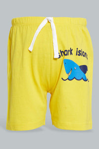 Redtag-White-And-Navy-3-Pack-Shark-Pyjama-Set-Set-Pyjama-Sets-Infant-Boys-3 to 24 Months