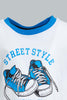 Redtag-White-And-Royal-3-Pack-Shark-Pyjama-Set-Set-Pyjama-Sets-Infant-Boys-3 to 24 Months