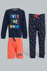 Redtag-Navy-And-Red-3-Pack-Pyjama-Set-Set-Pyjama-Sets-Infant-Boys-3 to 24 Months