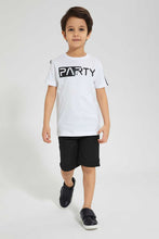 Load image into Gallery viewer, Redtag-White-Party-Print-T-Shirt-Graphic-Prints-Boys-2 to 8 Years
