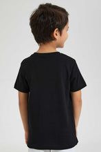 Load image into Gallery viewer, Redtag-Black-Splat-Print-T-Shirt-Graphic-Prints-Boys-2 to 8 Years
