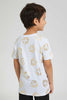 Redtag-White-Tiger-All-Over-Print-T-Shirt-All-Over-Prints-Boys-2 to 8 Years