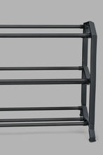 Load image into Gallery viewer, Grey 3 Tier Extendable Shoe Rack
