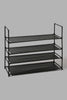 Redtag-Black-4-Tier-Shoe-Rack-Shoe-Racks-Home-Bathroom-