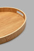 Redtag-Brown-Wooden-Oval-Tray-Trays-Home-Dining-