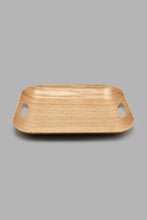 تنزيل الصورة على معرض الصور، Redtag-Brown-Wooden-Rectangle-Tray-(Medium)-Trays-Home-Dining-
