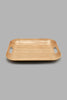 Redtag-Brown-Wooden-Rectangle-Tray-(Medium)-Trays-Home-Dining-