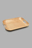 Redtag-Brown-Wooden-Rectangle-Tray-(Medium)-Trays-Home-Dining-