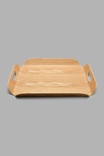 تنزيل الصورة على معرض الصور، Redtag-Brown-Wooden-Rectangle-Tray-(Large)-Trays-Home-Dining-
