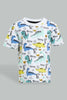 Redtag-Multi-Color-Dino-Printed-Short-Slv-T-Shirt-Colour:Assorted,-Filter:Infant-Boys-(3-to-24-Mths),-Infant-Boys-T-Shirts,-New-In,-New-In-INB,-Non-Sale,-S22B,-Section:Kidswear,-TBL-Infant-Boys-3 to 24 Months